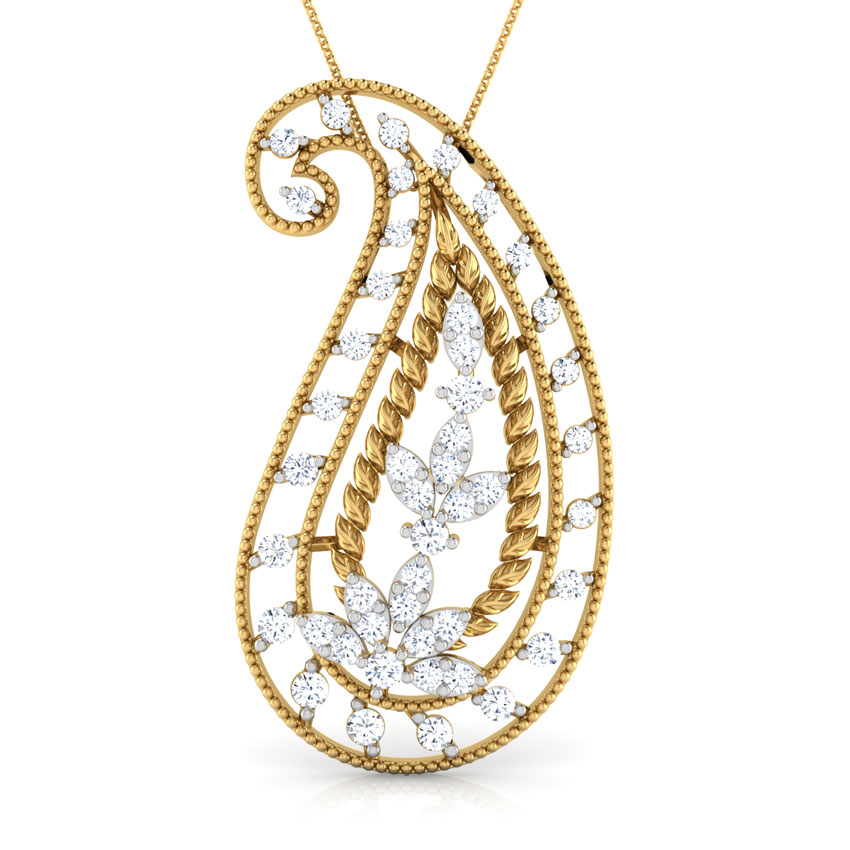 Deco Paisley Pendant
