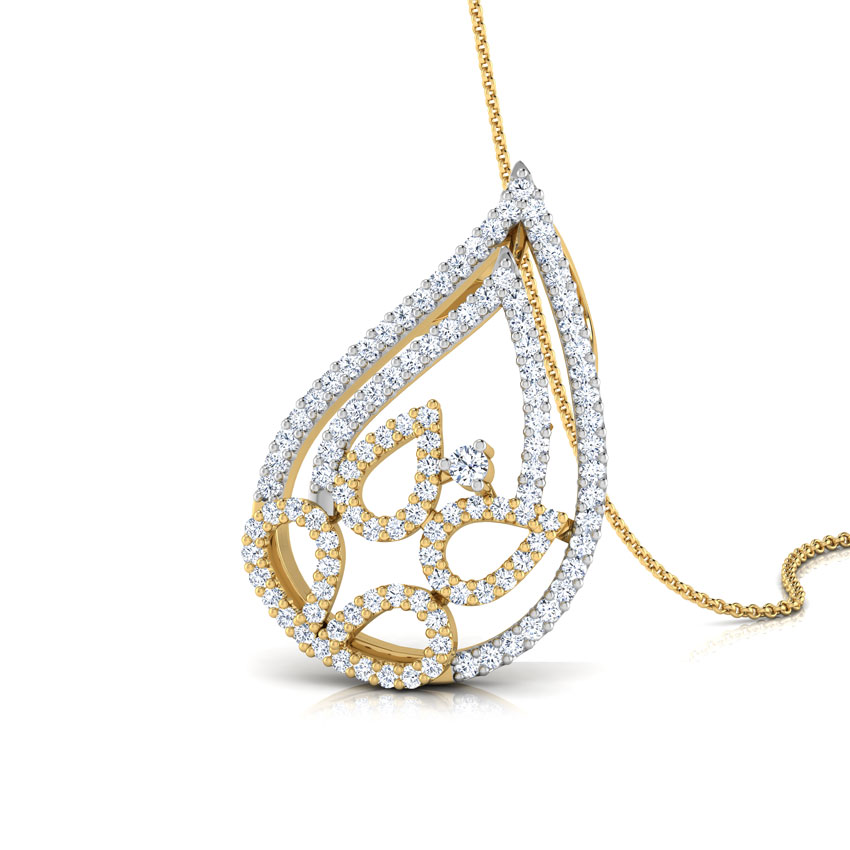 Leaf in Leaf Pendant