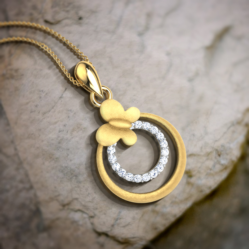 Classic Butterfly Diamond Pendant Classic Butterfly Diamond Pendant