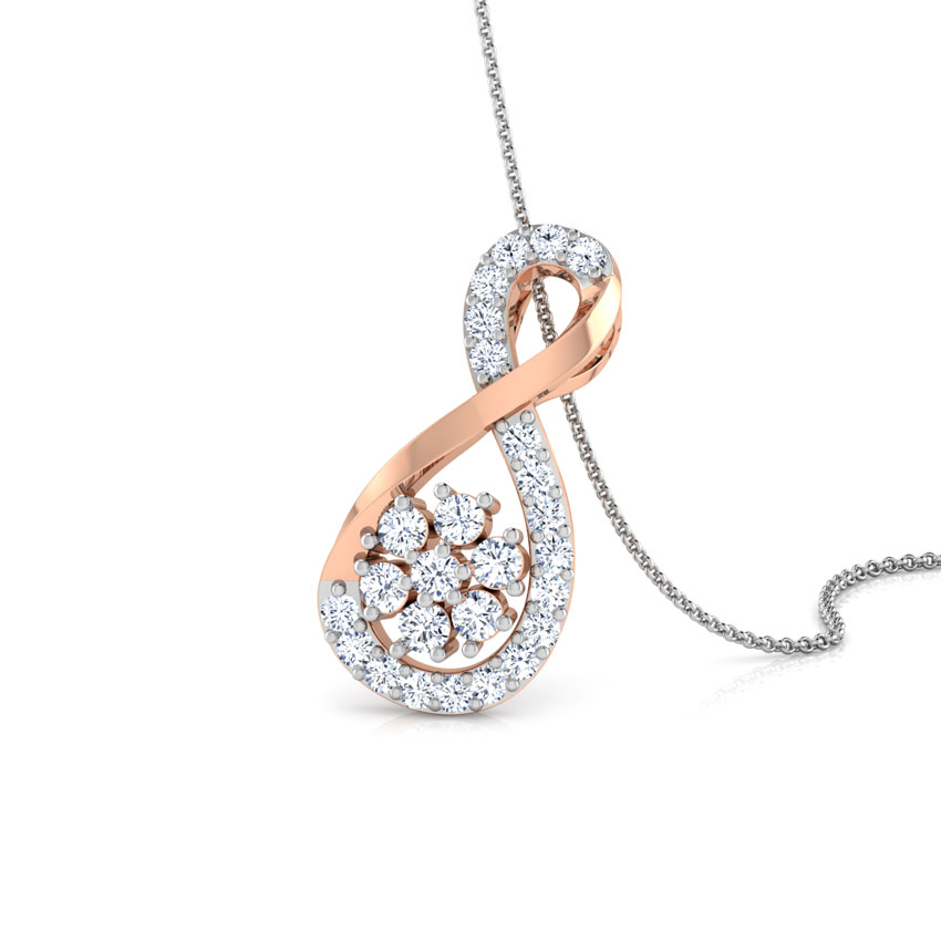 Cluster Infinity Diamond Pendant