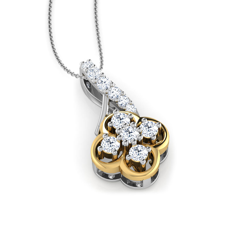 Modest Flower Diamond Pendant