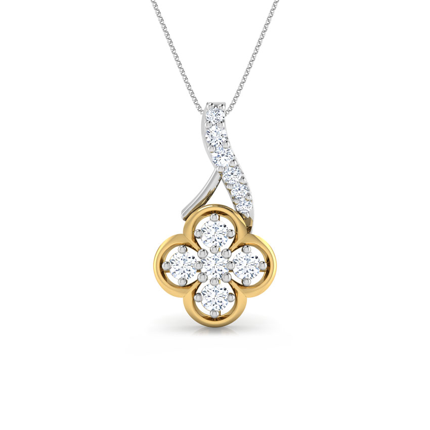 Modest Flower Diamond Pendant