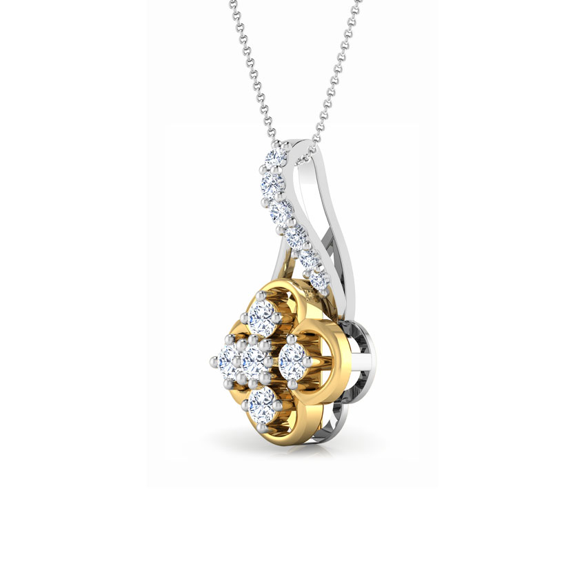 Modest Flower Diamond Pendant