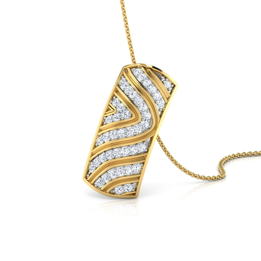 Demure Wave Pendant