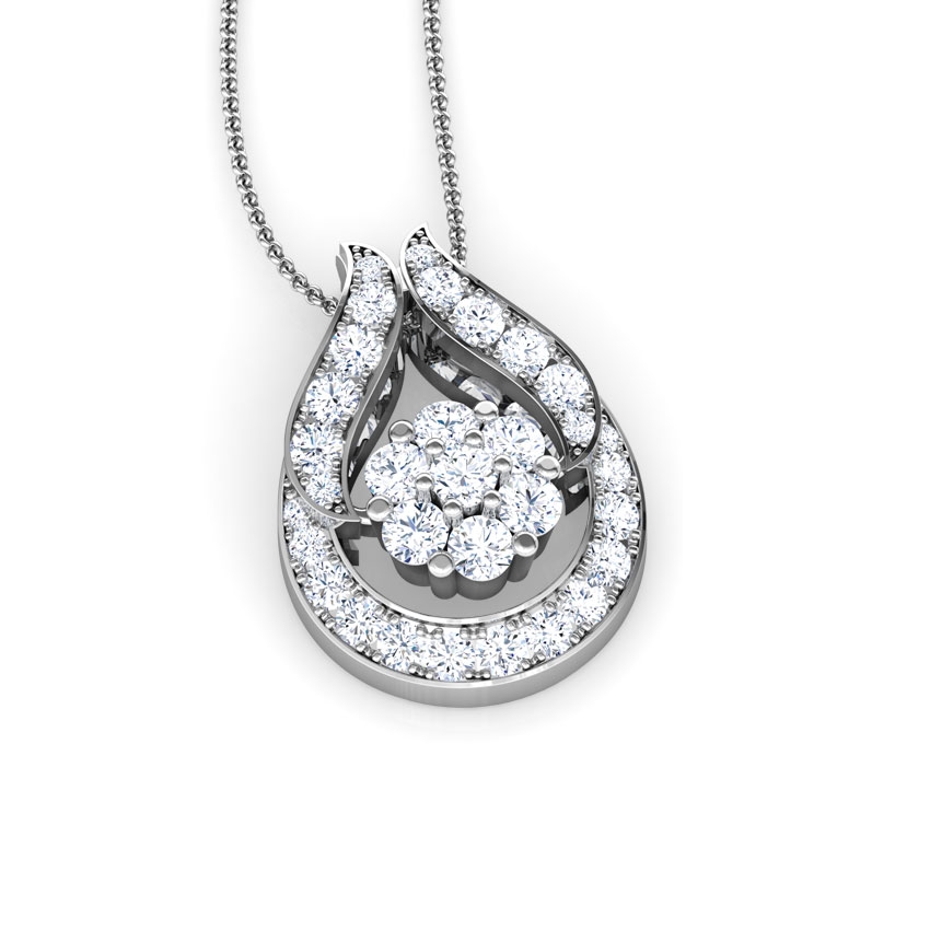 Clutch Diamond Drop Pendant