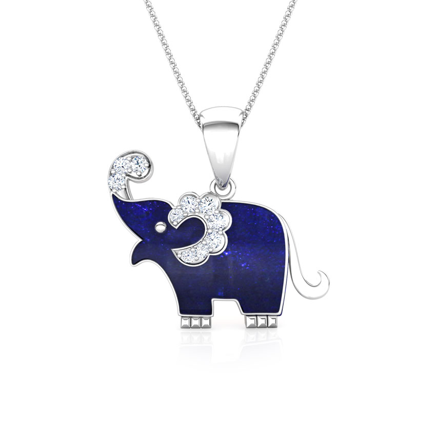 Elmer Elephant Kids' Gemstone Pendant