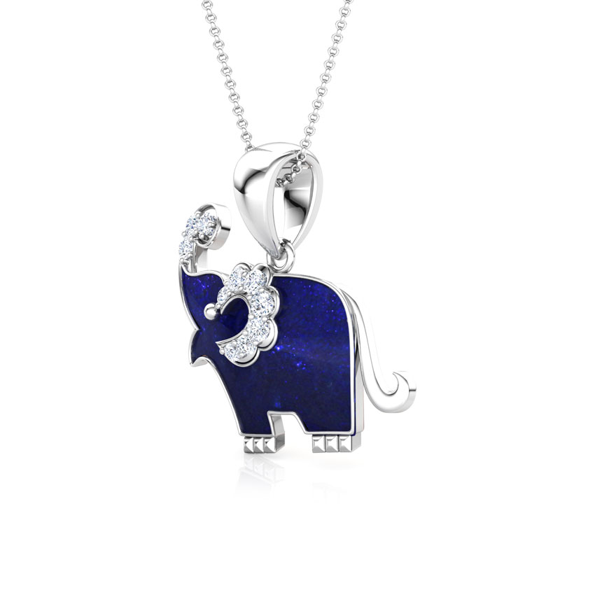 Elmer Elephant Kids' Gemstone Pendant