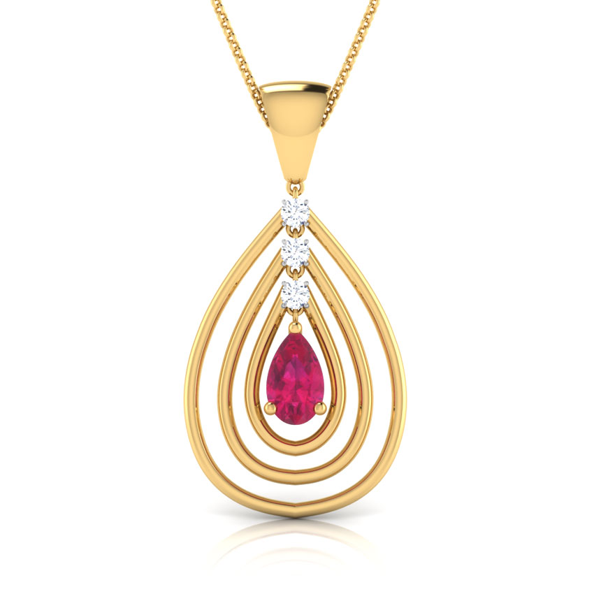 Triplet Drop Gemstone Pendant Triplet Drop Gemstone Pendant