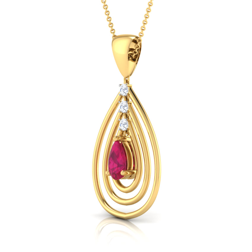 Triplet Drop Gemstone Pendant Triplet Drop Gemstone Pendant