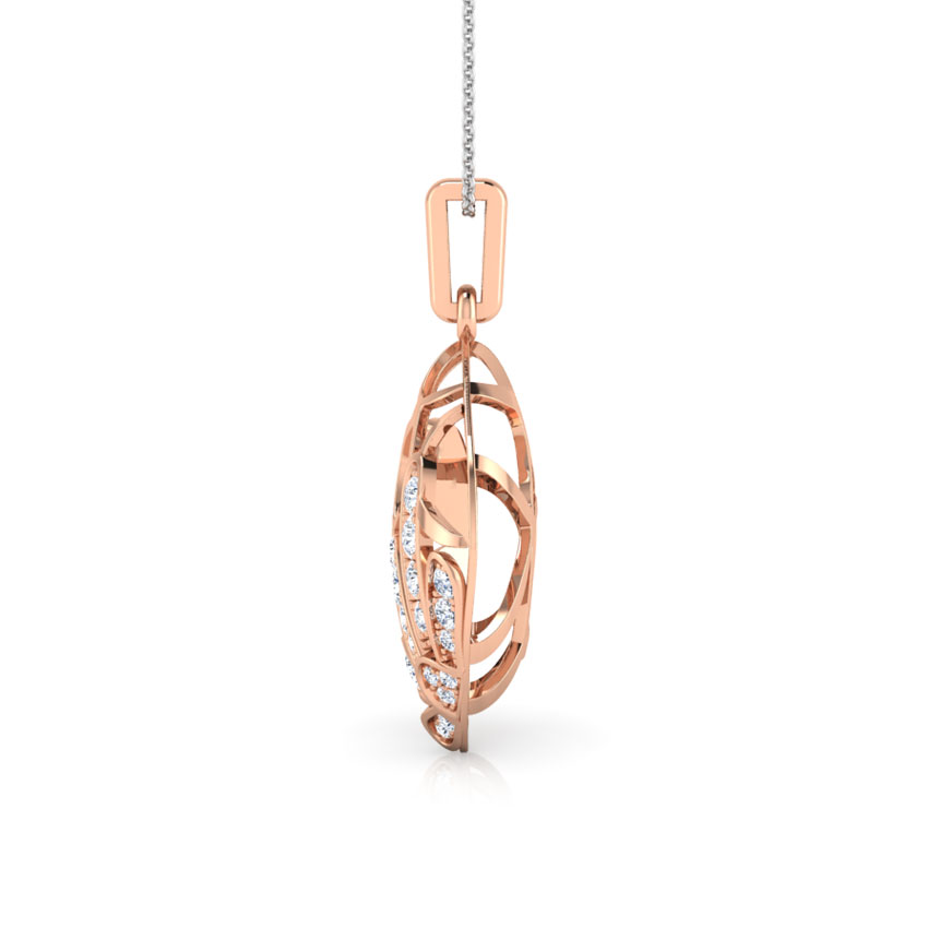 Tangle Diamond Flower Pendant