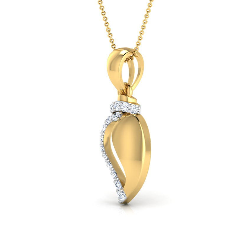 Shankh Diamond Pendant
