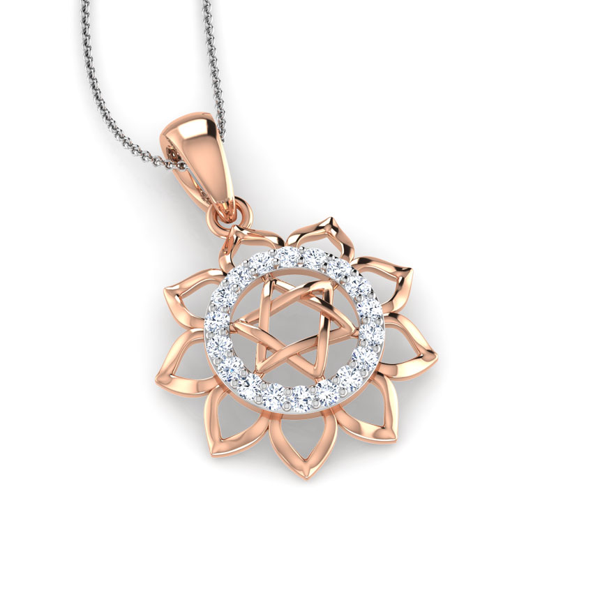 Gayatri Yantra Diamond Pendant