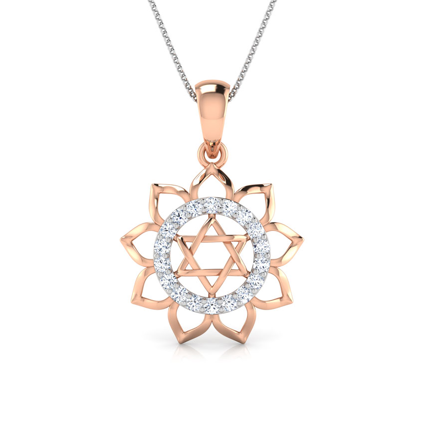 Gayatri Yantra Diamond Pendant