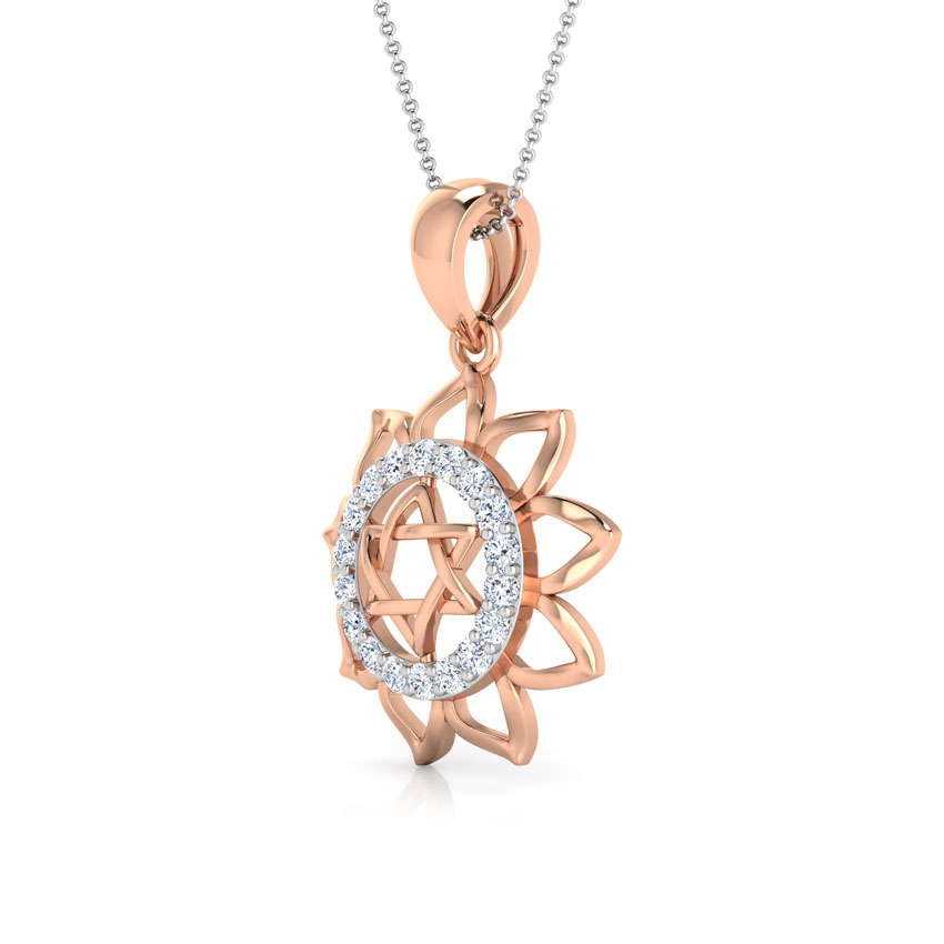 Gayatri Yantra Diamond Pendant