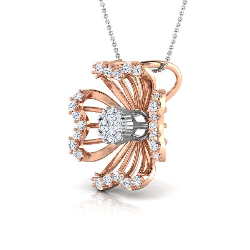 Delicate Floret Diamond Pendant