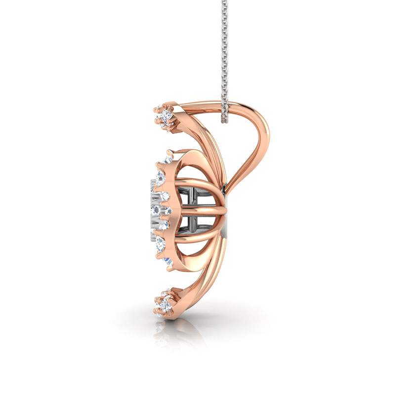 Delicate Floret Diamond Pendant