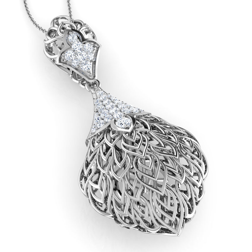 Batino Diamond Leaf Pendant