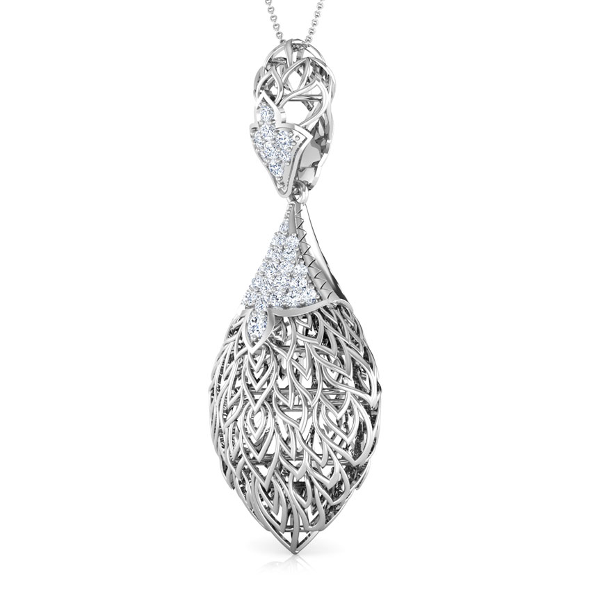 Batino Diamond Leaf Pendant