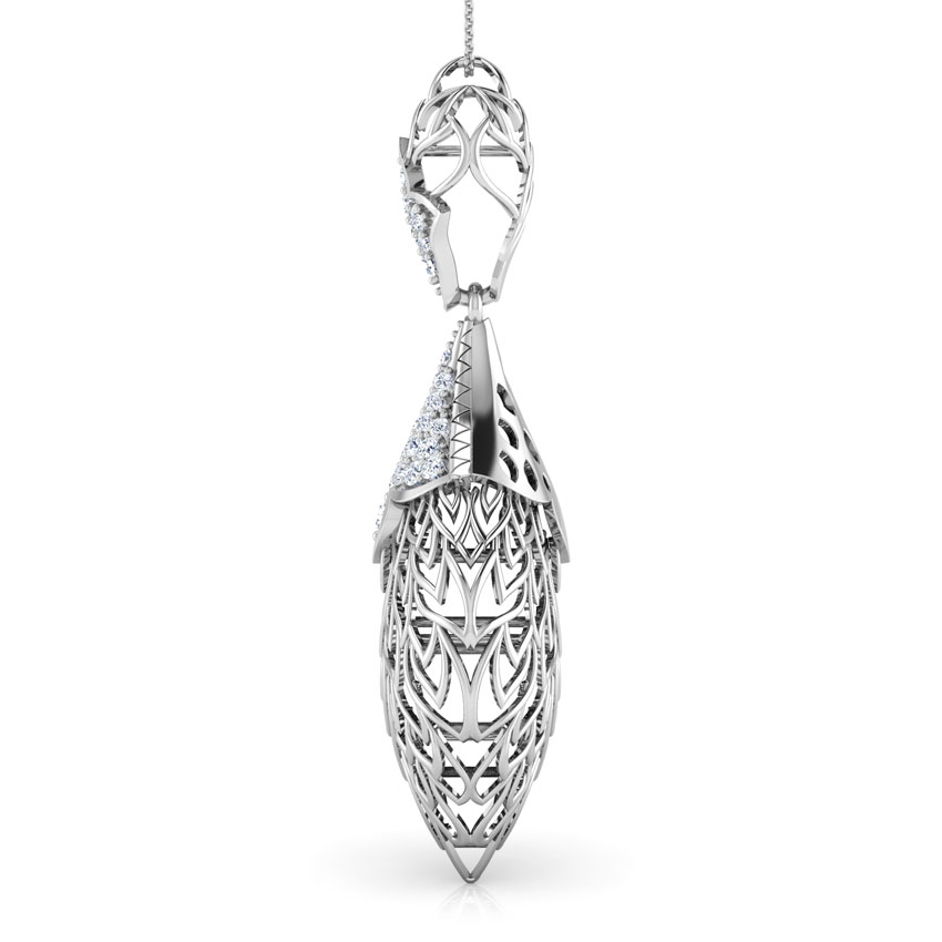 Batino Diamond Leaf Pendant