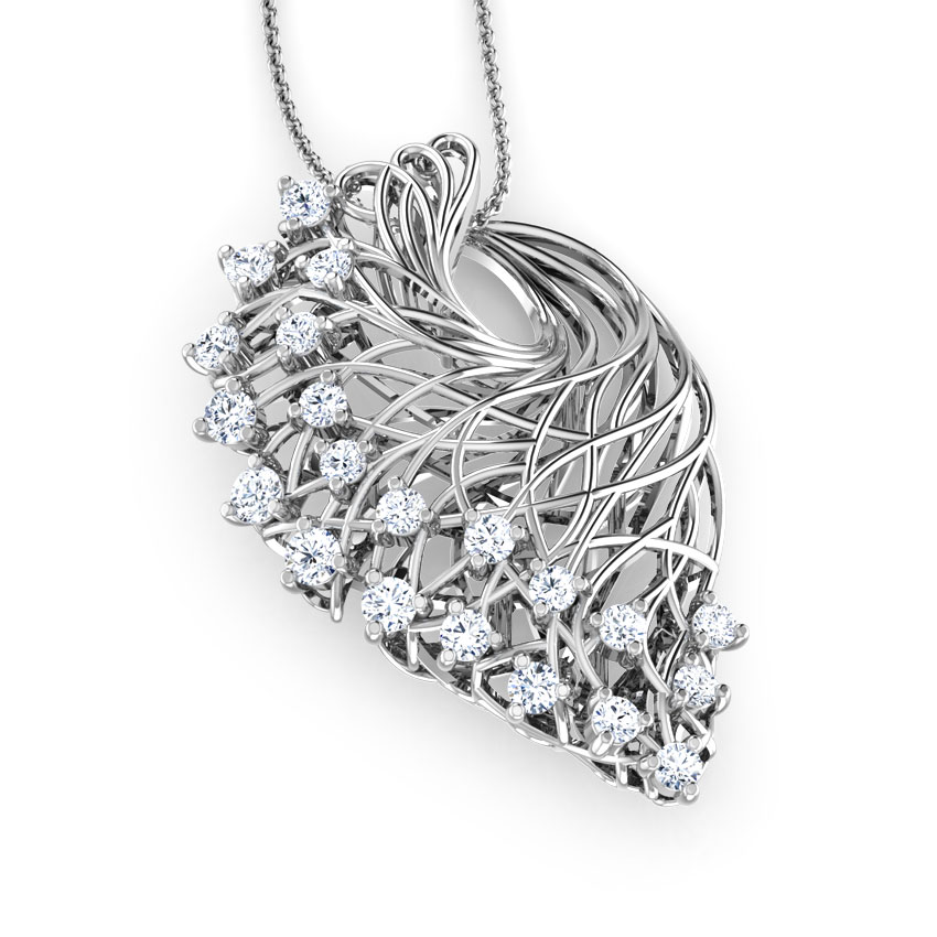 Alder Root Diamond Pendant