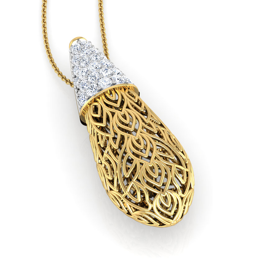 Bodhi Leaf Diamond Pendant Bodhi Leaf Diamond Pendant