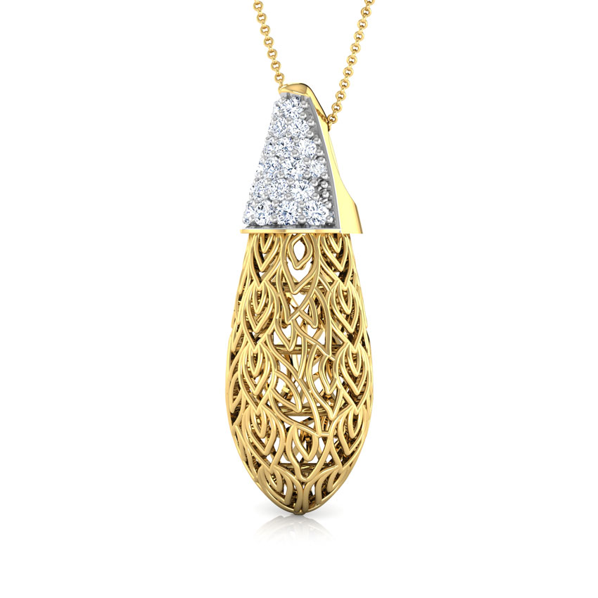 Bodhi Leaf Diamond Pendant Bodhi Leaf Diamond Pendant