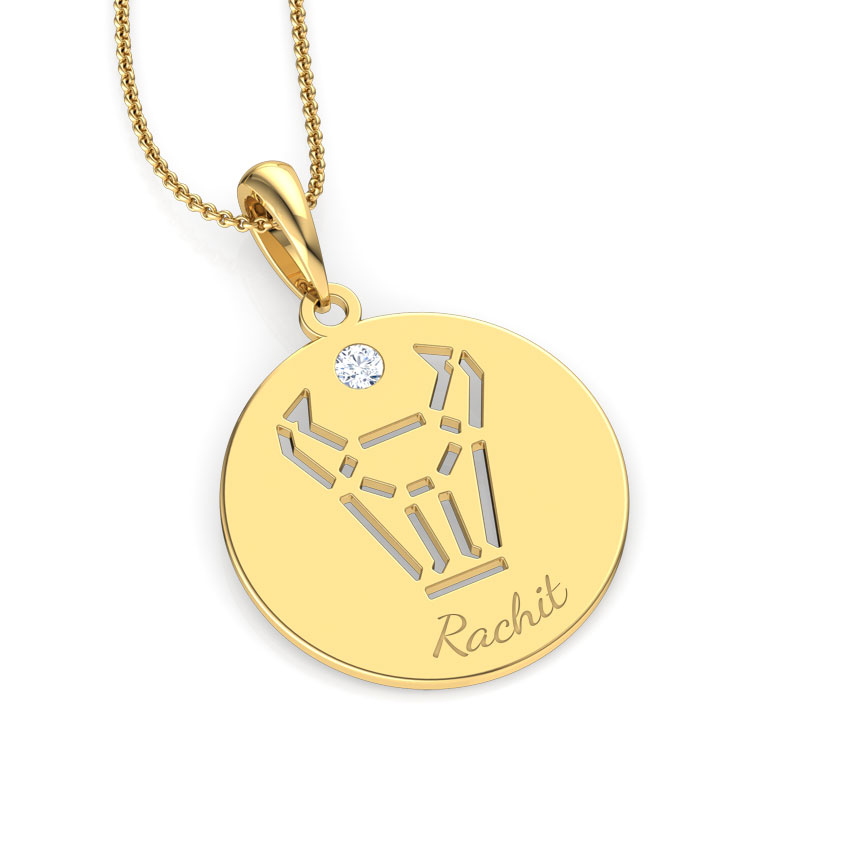Taurus Personalised Zodiac Pendant