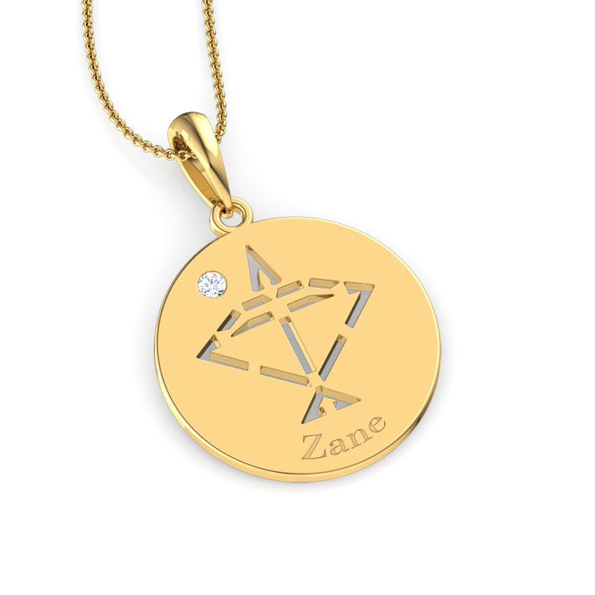 Sagittarius Personalised Zodiac Pendant