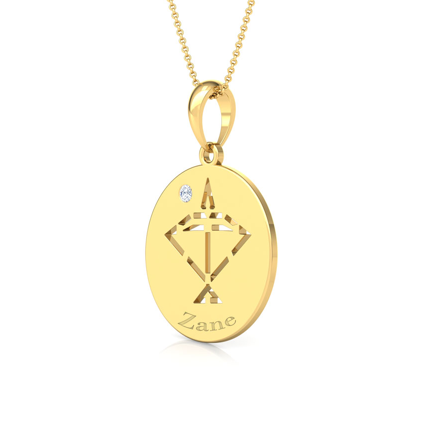 Sagittarius Personalised Zodiac Pendant