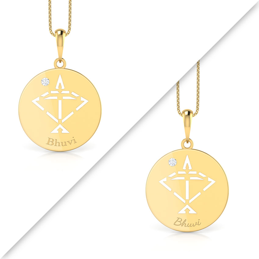 Sagittarius Personalised Zodiac Pendant