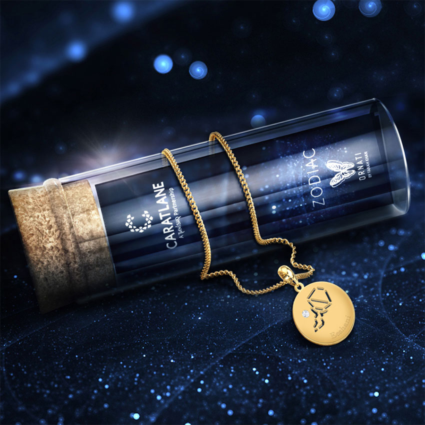 Aquarius Personalised Zodiac Pendant