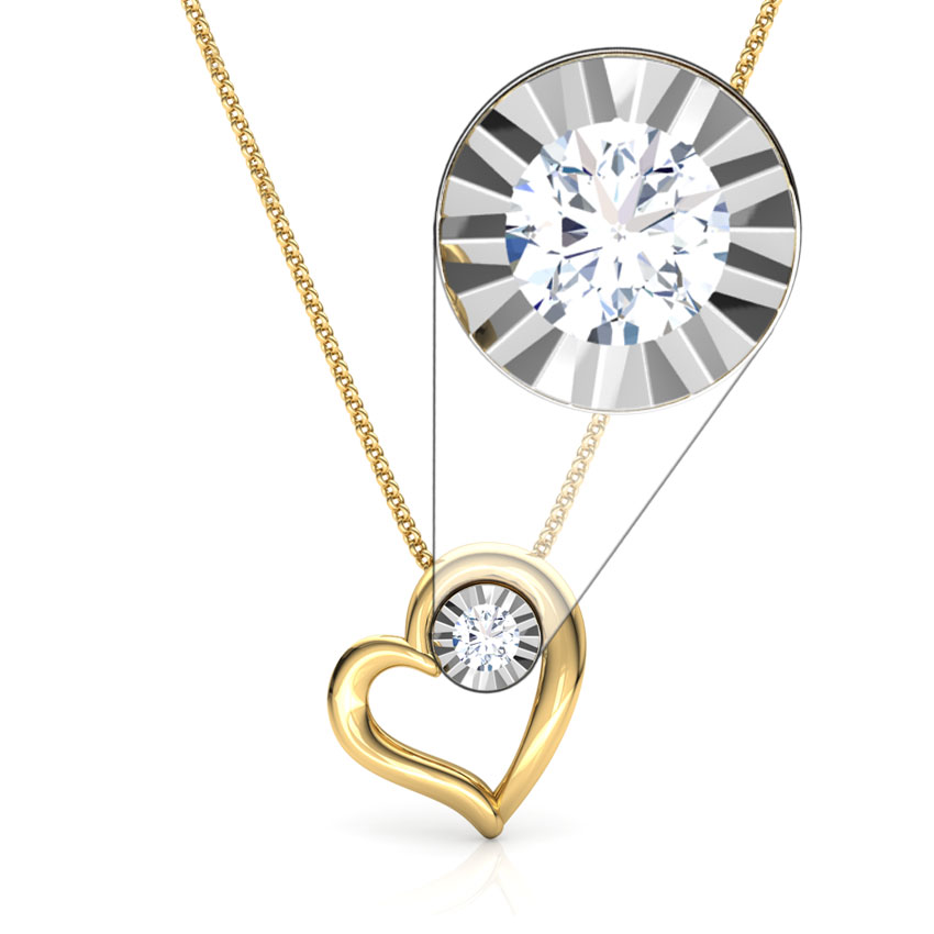 In Love Miracle Plate Diamond Pendant Shimmering Pendant CaratLane