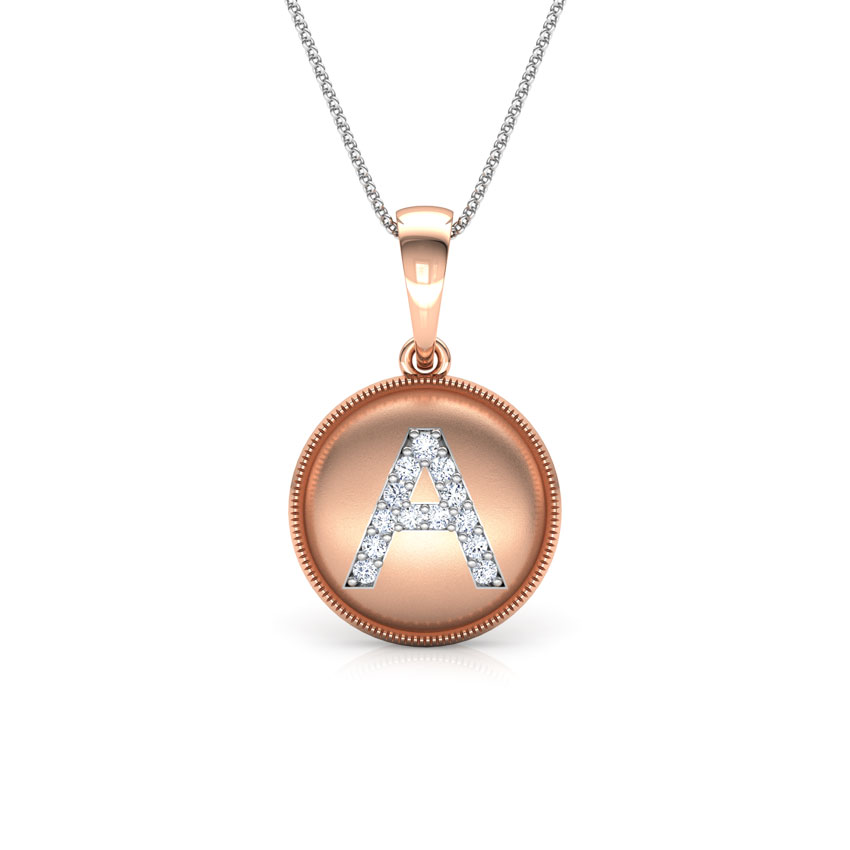 Alphabet A Diamond Pendant Alphabet A Diamond Pendant