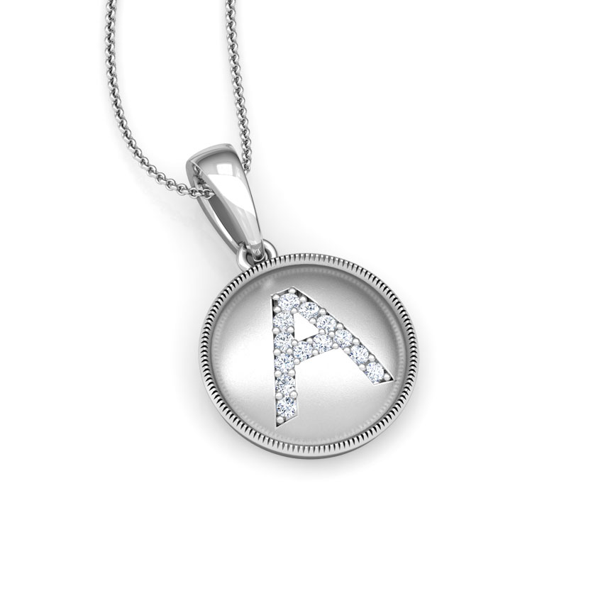 Alphabet A Diamond Pendant Alphabet A Diamond Pendant