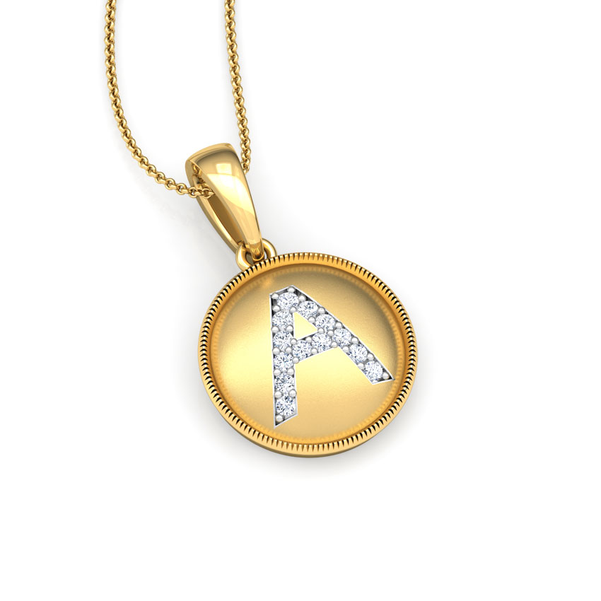 Alphabet A Diamond Pendant Alphabet A Diamond Pendant