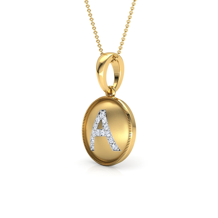 Alphabet A Diamond Pendant Alphabet A Diamond Pendant