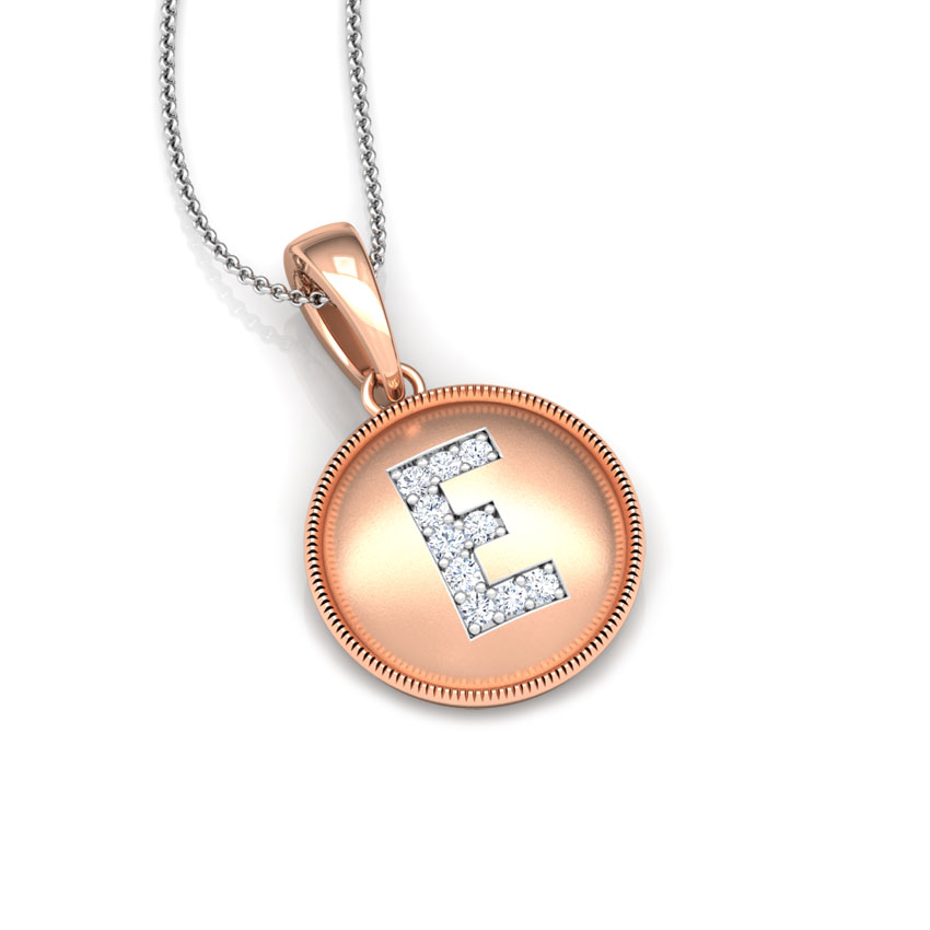 Alphabet E Diamond Pendant Alphabet E Diamond Pendant