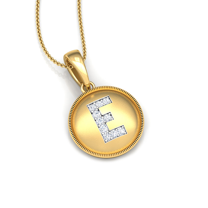 Alphabet E Diamond Pendant Alphabet E Diamond Pendant