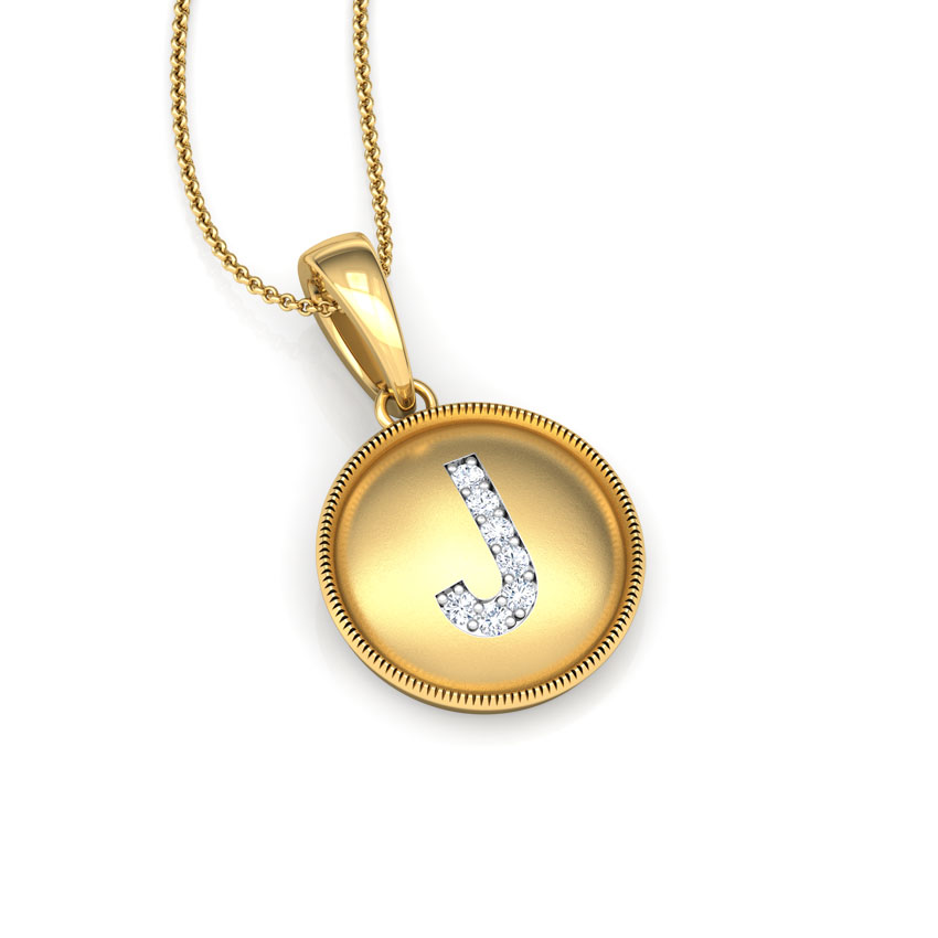 Alphabet J Pendant