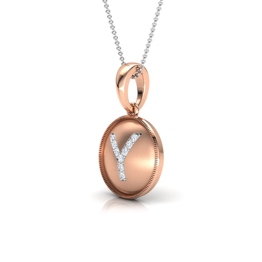 Alphabet Y Diamond Pendant Alphabet Y Diamond Pendant