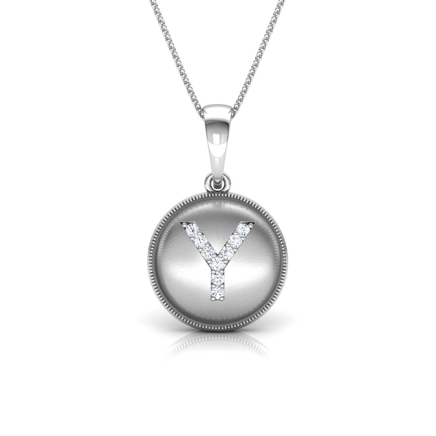 Alphabet Y Diamond Pendant Alphabet Y Diamond Pendant