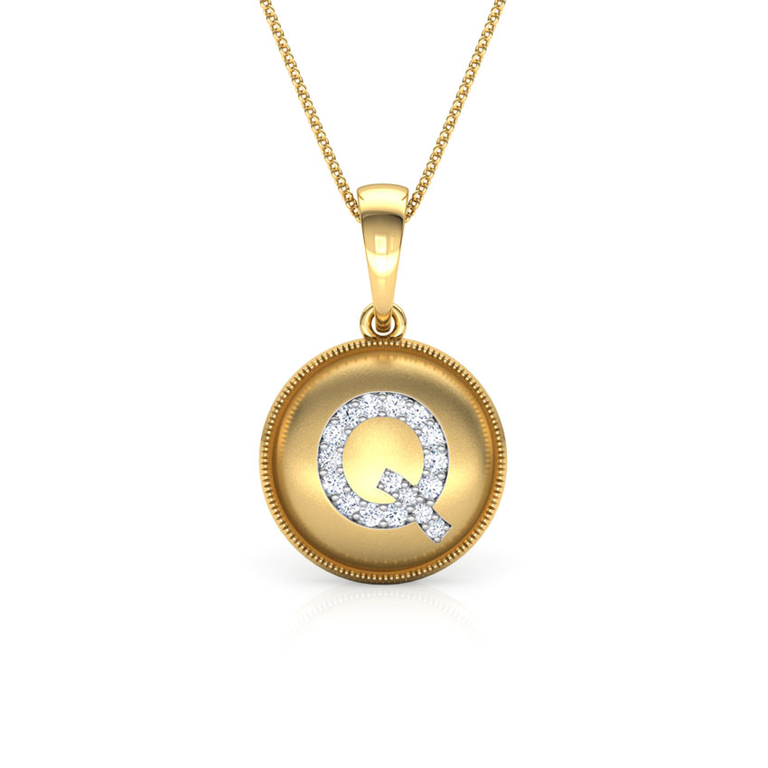 Alphabet Q Pendant