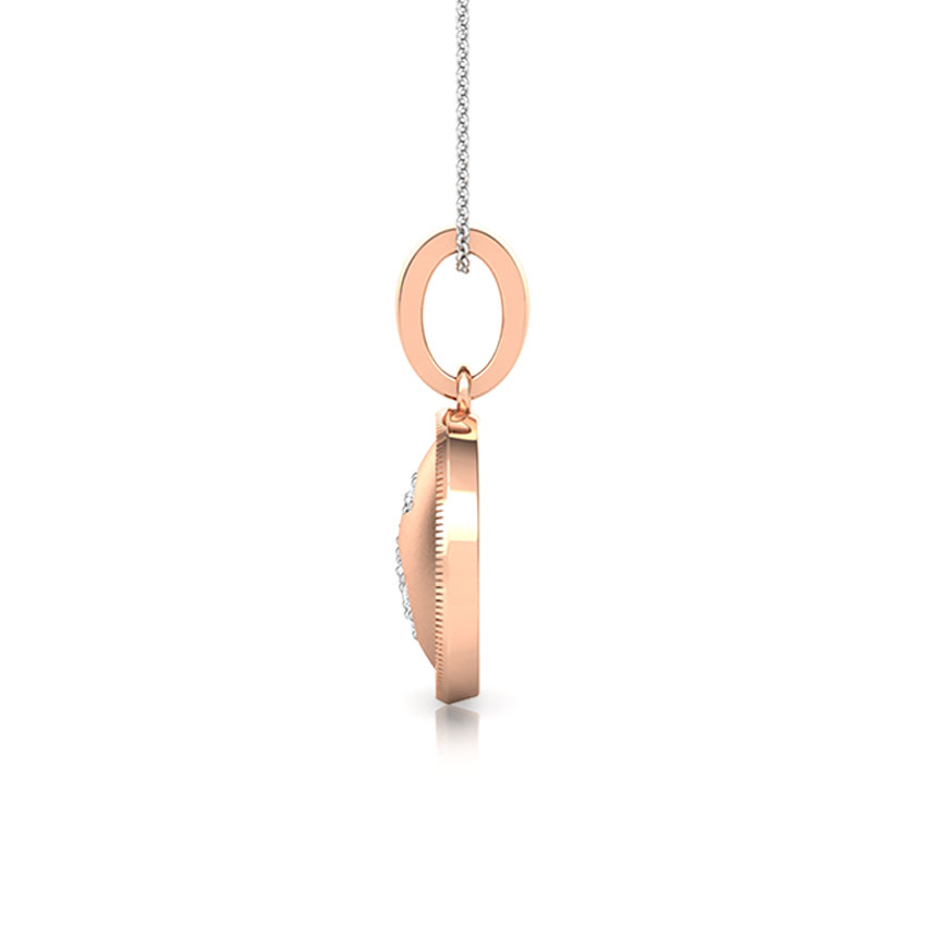Diamond Pendants 18 Karat Rose Gold Alphabet S Diamond Pendant