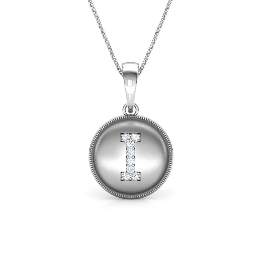 Alphabet I Diamond Pendant Alphabet I Diamond Pendant