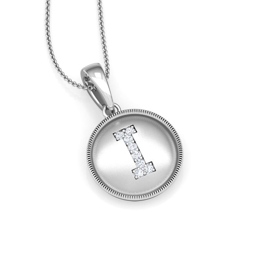 Alphabet I Diamond Pendant Alphabet I Diamond Pendant