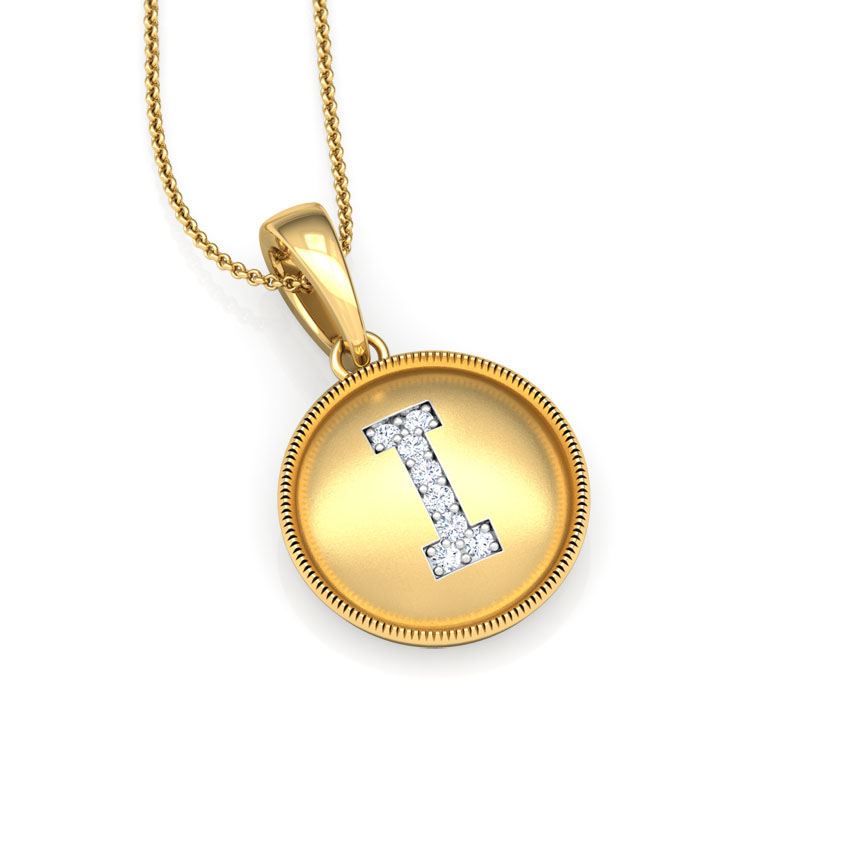 Alphabet I Diamond Pendant Alphabet I Diamond Pendant