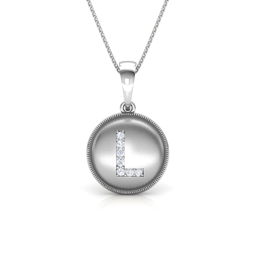 Alphabet L Diamond Pendant Alphabet L Diamond Pendant