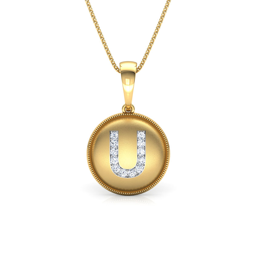 Alphabet U Pendant