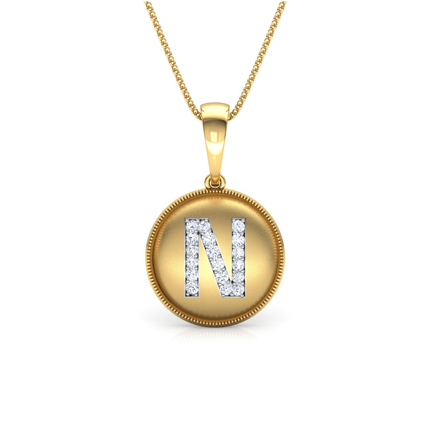 Alphabet N Pendant