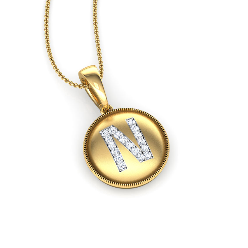 Alphabet N Pendant